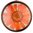 Blumenkind - Anhänger Roségold, Blume orange